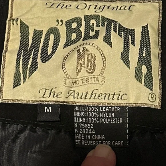 Mobetta The Original Authentic Black Suede Bomber Jacket Mens Size M
